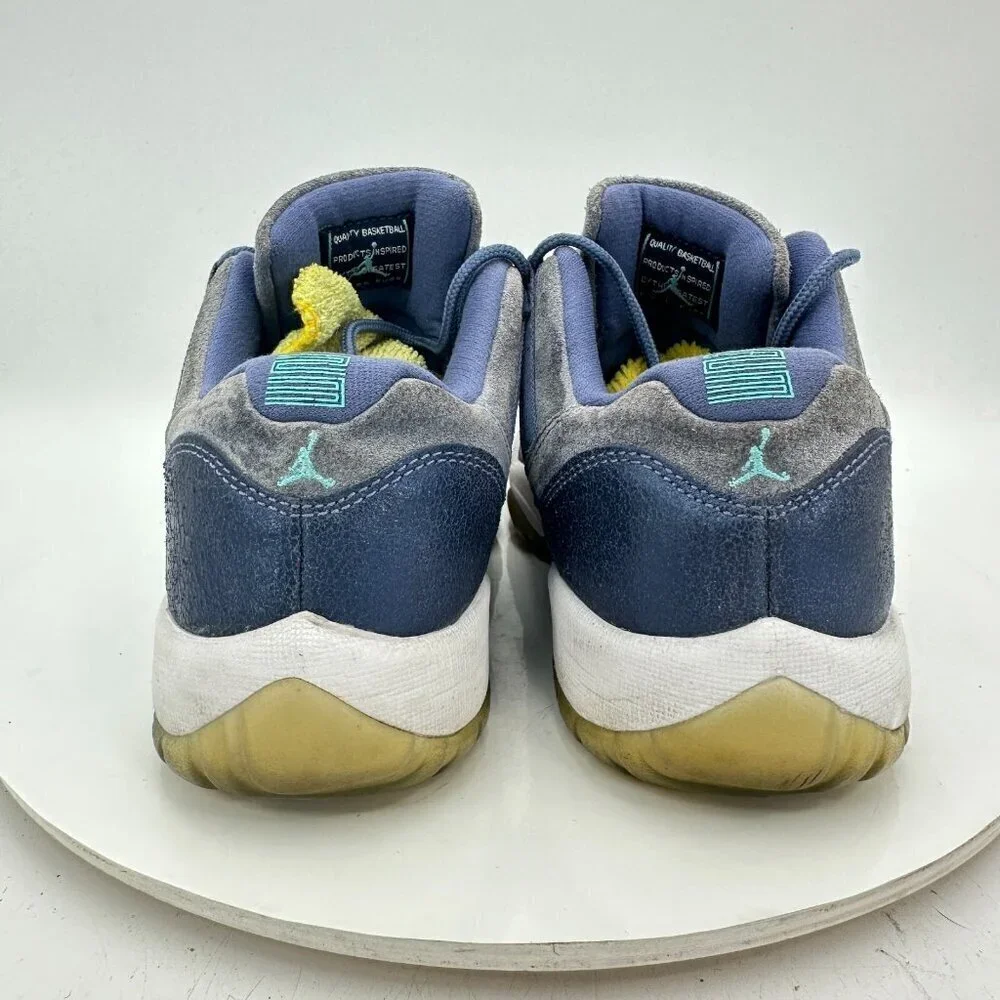 Nike Air Jordan 11 Retro Low Youth Size 6Y Women 7.5 580521-408 Blue Moon Shoes